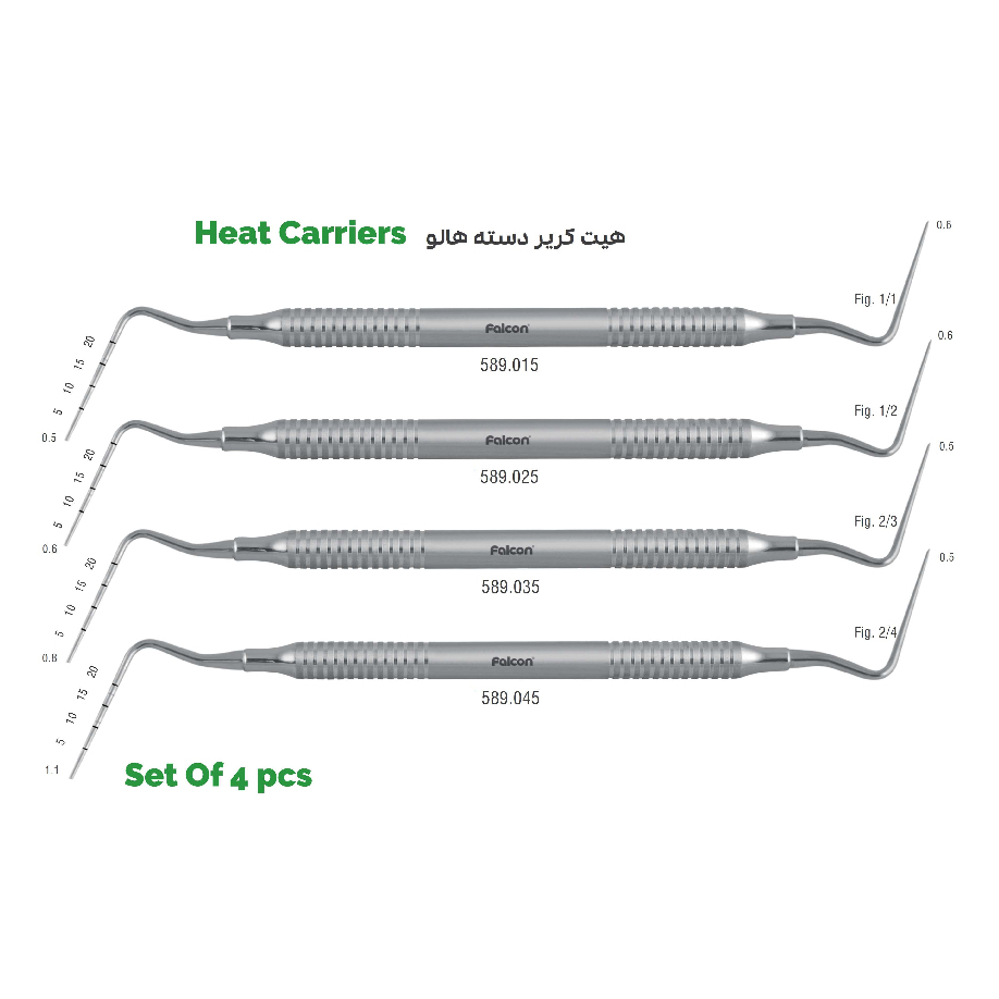 ست هیت کریر پلاگر هالو - 4 عددی- فالکن