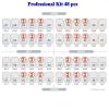 کیت حرفه ای 48 عددی روکش شیری کره ای باکس دنتال بینگ - 1